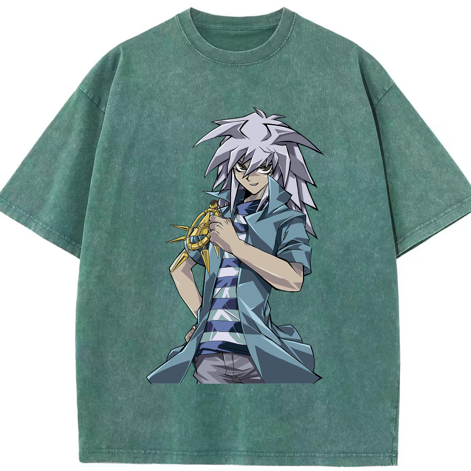 （画像用） 遊☆戯☆王 Yu-Gi-Oh! 綿100% ヴィンテージ風 半袖Tシャツ（フロントプリント）